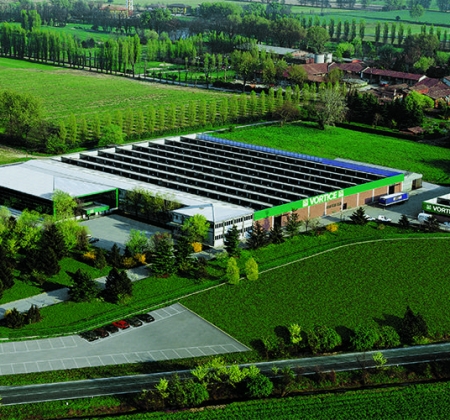 Открывает действующий завод в Zoate Tribiano, около 160 сотрудников, сердце технологического и коммерческого развития Vortice