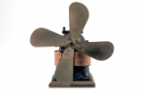 Вентилятор конца XIX века, США, Western Electric, материалы - латунь, дерево и чугун, диаметр 305 мм